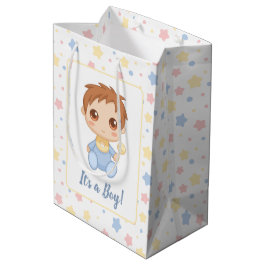 Baby Boy Blue Jumpsuit Mittlere Geschenktüte