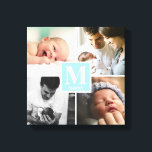 Baby Boy Blue Monogram Foto Collage Leinwanddruck<br><div class="desc">Eine wunderbare Ergänzung zum Kinderzimmer eines kleinen Jungen mit beliebten Fotos der Familie. Passen Sie das Monogramm-Design für ihn an. Hellblaue Farbe mit dem Anfangsnamen und Vornamen des Babys in Monogramm. Gutes Geschenk für neue Eltern, auch Großeltern. Lassen Sie sich von einem besonderen und einzigartigen personalisierten Geschenk verzaubern.</div>