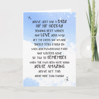 Baby Boy, Blue Newborn, Neue Kinderberatungskarte Karte
