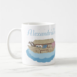 Baby Boy Blue Noah's Ark Baby Duschgeschenk Kaffee Kaffeetasse