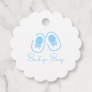 Baby Boy Blue Schuhe Baby-Party Geschenkanhänger