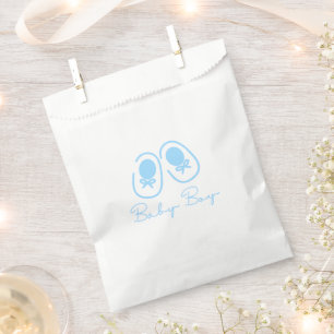 Baby Boy Blue Schuhe Baby-Party Geschenktütchen
