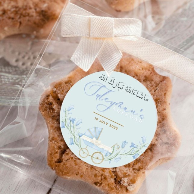 Baby boy Bluebell Blume Aqeeqah Gevor Sticker (Von Creator hochgeladen)