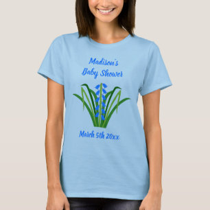 Baby Boy Bluebell Blumen Frühling Baby Shower T-Shirt