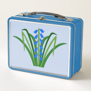 Baby Boy Bluebell Blumen Frühling Metall Brotdose