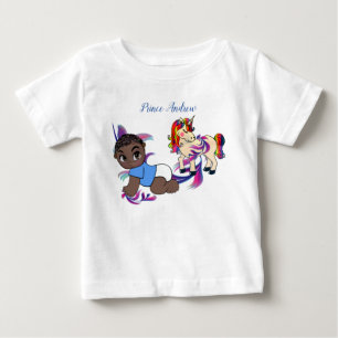 Baby Boy Bubbles & Unicorns T-shirt