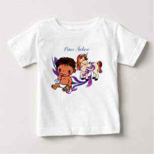 Baby Boy Bubbles & Unicorns T-shirt