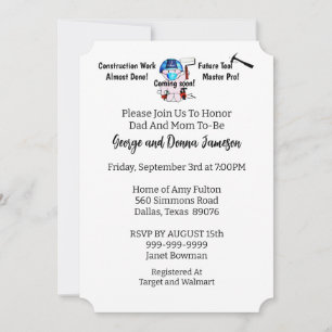 Baby Boy Carpenter Einladung