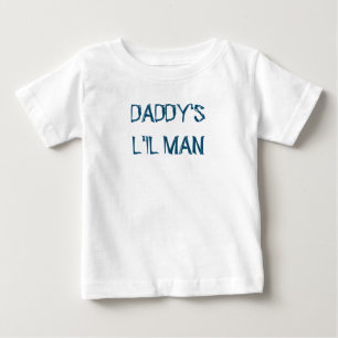 Baby Boy "DADDY'S L'IL MAN" Cotton Bodysuit T-shirt