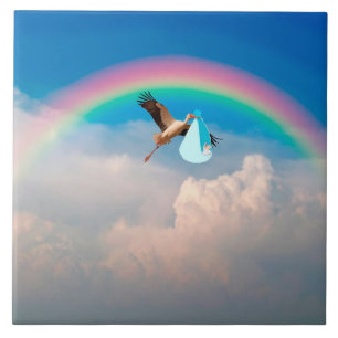 Baby Boy Delivery Keramik Tile Fliese