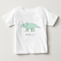 Baby Boy Doodle Triceratops Dinosaurier mit Namen