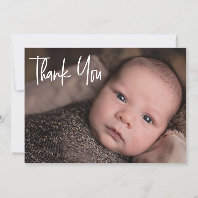 Baby Boy Dusche Custom Danke Birth (Vorderseite)