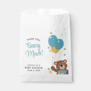 Baby Boy Dusche Danke Beary Much Blue Balloons Geschenktütchen