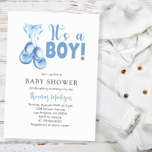 Baby Boy Dusche Es ist ein Boy Blue Einladung
