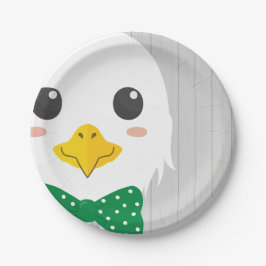 Baby Boy Eagle Green Baby Shower Paper Plates Pappteller