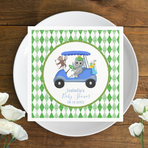 Baby Boy Elefant & Affe Golf Serviette