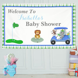 Baby Boy Elephant & Affendusche Banner
