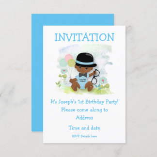 Baby Boy Erste Geburtstagsparty Einladung