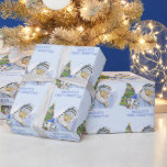 Baby Boy First Christmas Foto Niedlich Elephant Geschenkpapier<br><div class="desc">Erstellen Sie Ihr eigenes personalisiertes Baby's First Christmas Packpapier mit Ihrem Foto und Babynamen mit einem niedlichen, bezaubernden Babyelefant mit einem blauen Strumpf, der einen Weihnachtsbaum schmückt. HILFE: Für Hilfe bei der Modifizierung oder Personalisierung des Designs, bei Farbänderungen, bei der Größenänderung, bei der Übertragung des Designs auf ein anderes Produkt...</div>