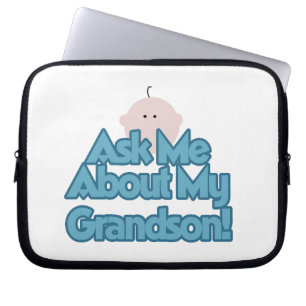 Baby Boy Fragte über meine Grandson Geschenke Laptopschutzhülle