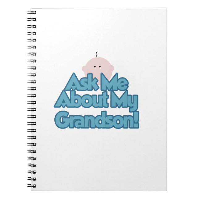 Baby Boy Fragte über meine Grandson Geschenke Notizblock (Vorderseite)