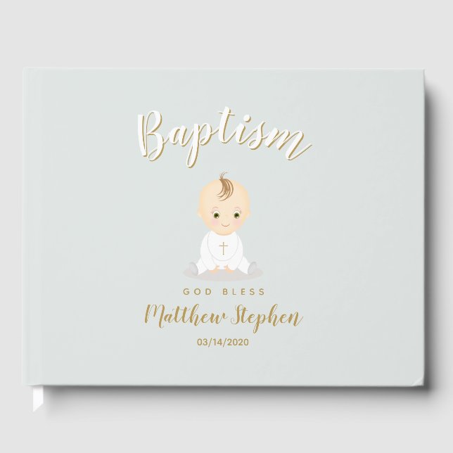 Baby Boy Gästebuch (Vorderseite)