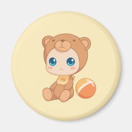 Baby Boy Girl Bear Jumpsuit Magnet