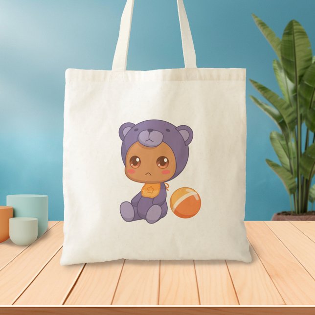 Baby Boy Girl Lila Bear Jumpsuit Tragetasche (Von Creator hochgeladen)