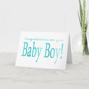 Baby Boy Glückwünsche Karte