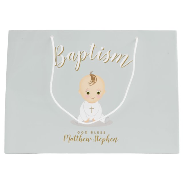 Baby Boy Große Geschenktüte (Vorderseite)