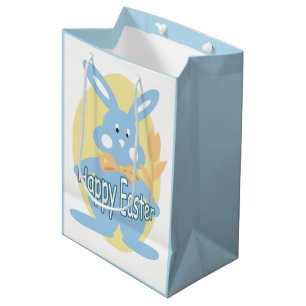 Baby Boy Happy Oster Bunny MGB Mittlere Geschenktüte
