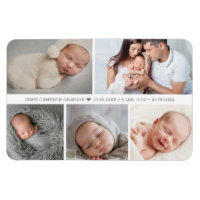Baby Boy Heart Birth Ankündigung Foto Collage