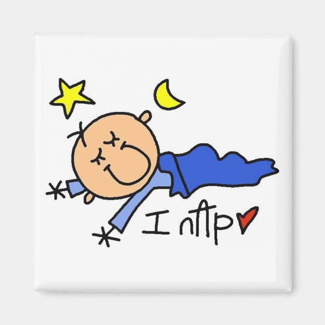 Baby Boy I Nickerchen Magnet (Vorne)