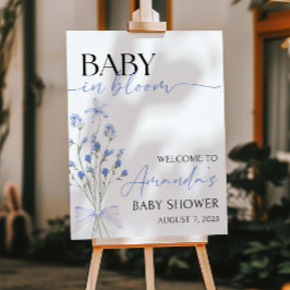 Baby Boy in Bloom Sign Baby in Bloom Baby Shower