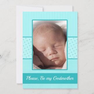 Baby Boy ist meine Godmutter Einladung