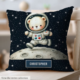 Baby Boy Kinderzimmer Kissen mit Astronaut Teddy B