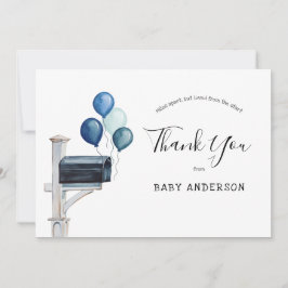 Baby Boy Long Distance Dusche Danke Karte