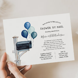 Baby Boy Long Distance Dusche per Mail Einladung