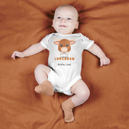 Baby Boy Longhorn Burnt Orange Strampler