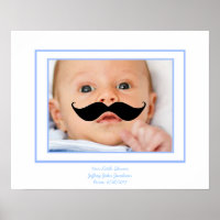 Baby Boy mit Mustache Little Shaver Custom Foto