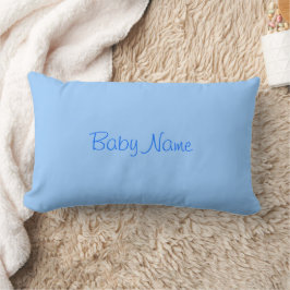 Baby Boy Name Sky Blue Lendenkissen