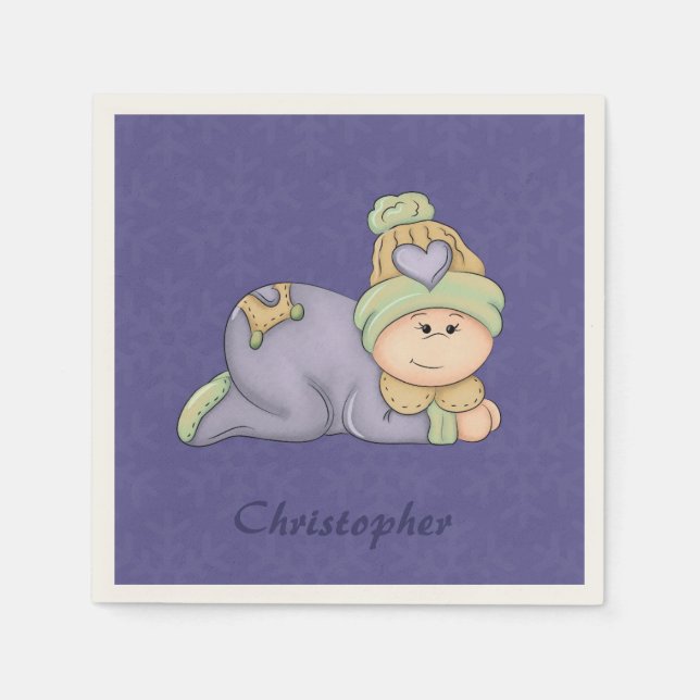 Baby Boy Napkins Serviette (Vorderseite)
