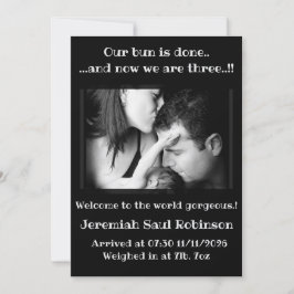 Baby Boy New Ankunft Ankündigung