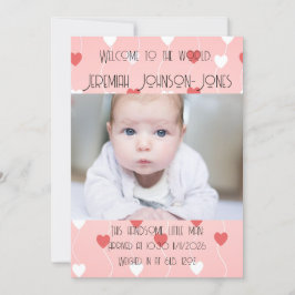 Baby Boy New Ankunft Ankündigung