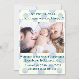 Baby Boy New Ankunft Ankündigung