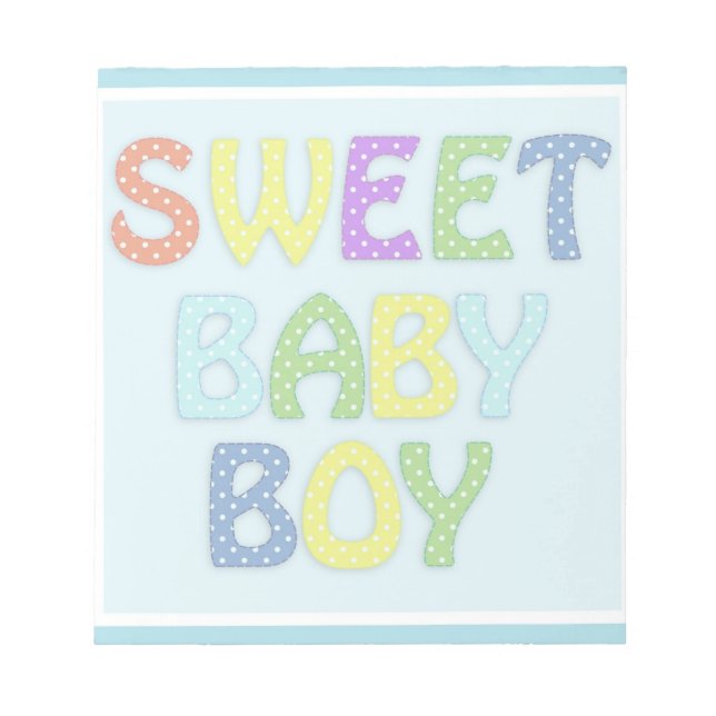 Baby Boy Notizblock (Vorderseite)