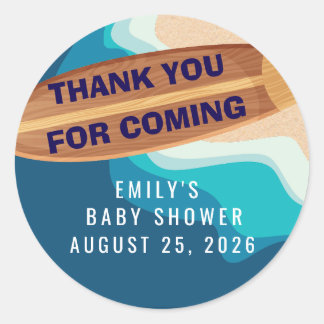 Baby Boy On Board Thank You Sticker