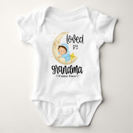 Baby Boy on Moon - Love by Oma Baby Strampler