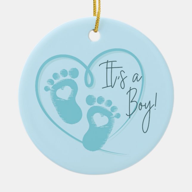 Baby Boy Ornament (Vorne)