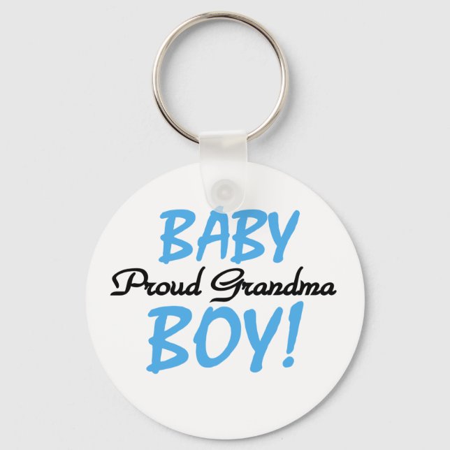 Baby Boy Proud Oma Schlüsselanhänger (Vorderseite)